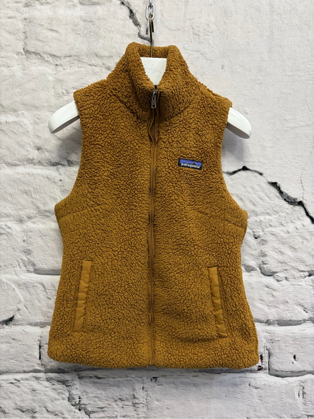 Patagonia Los Gatos Fleece Teddy Bear Vest Brown Copper Outdoors